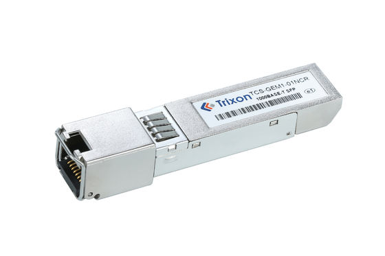 RJ-45 10gbe เครื่องรับสัญญาณทองแดง SFP 1.25Gbps 10M 100M 1000M TCS-GEM1-01NCR