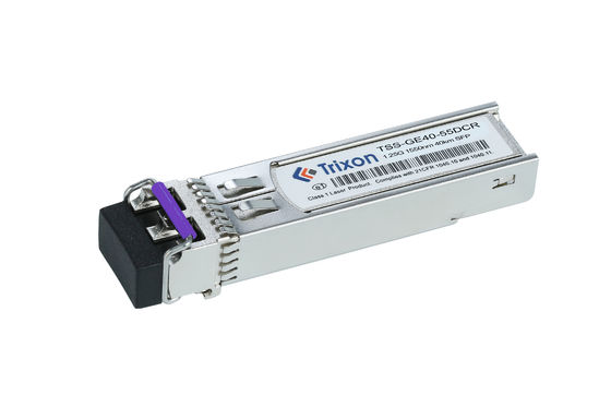 TSS-GE40-55DCR โมดูล SFP Transceiver 40km 1550nm 1.25G SFP Hot Pluggable DDMI ใช่