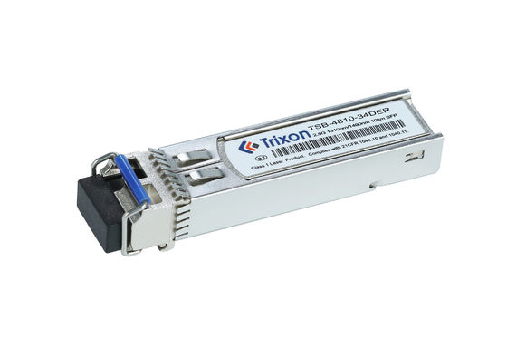 TSB-4810-34DER 2.5G BIDI โมดูลรับสัญญาณ SFP สองทิศ 10km ระยะทาง 1310nm/1490nm -20°C~+85°C อุณหภูมิขยาย
