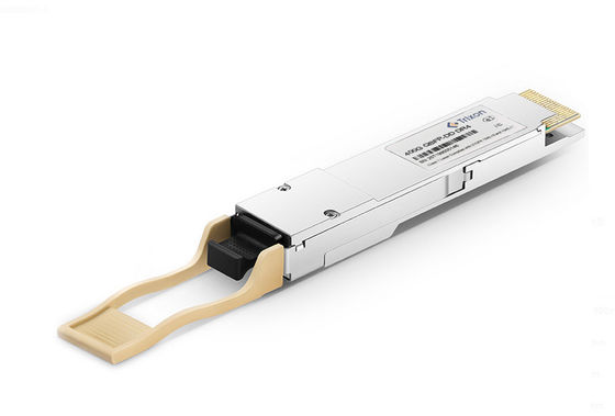 QSFP-DD 400G Transceiver Form Factor 1310 EML Laser และการบริโภคพลังงานสูงสุด 10W สําหรับเครือข่ายความเร็ว