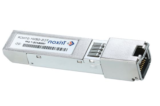 RJ-45 10gbe เครื่องรับสัญญาณทองแดง SFP 1.25Gbps 10M 100M 1000M TCS-GEM1-01NCR