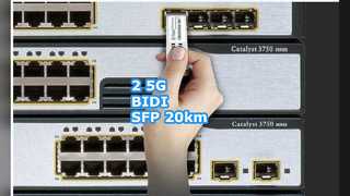 2.5G BIDI SFP 20km LC ตัวรับส่งสัญญาณ